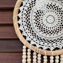 Load image into Gallery viewer, Buduk Dreamcatcher with Crochet Detail and Tassel Fringe
